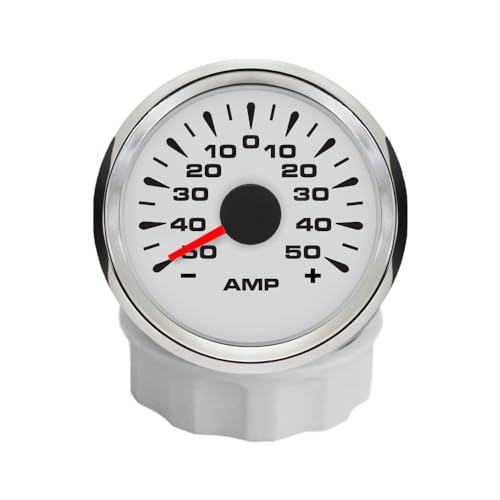 ELING 52 mm Ampere Messgerät 50 A Amperemeter mit Stromsensor 12 V 24 V mit 8 Farben Hintergrundbeleuchtung für Schiffe Boote ELING 52 mm Ampere Messgerät 50 A Amperemeter mit Stromsensor 12 V 24 V mit 8 Farben Hintergrundbeleuchtung für Schiffe Boote von ELING