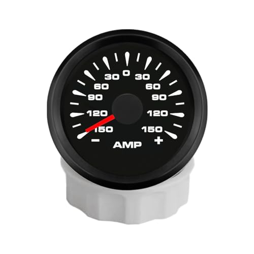 ELING 52 mm Amperemeter +/- 150 A AMP Gauge Meter mit Stromsensor mit 8 Farben Hintergrundbeleuchtung 12 V 24 Volt für Autorennen ELING 52 mm Amperemeter +/- 150 A AMP Gauge Meter mit Stromsensor mit 8 Farben Hintergrundbeleuchtung 12 V 24 Volt für Autorennen von ELING
