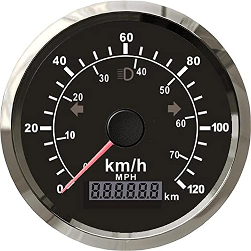 ELING 85 mm GPS-Tachometer 0–120 km/h 0–70 mph Kilometerzähler mit rot-gelber Hintergrundbeleuchtung für LKW Boote Yachten ELING 85 mm GPS-Tachometer 0–120 km/h 0–70 mph Kilometerzähler mit rot-gelber Hintergrundbeleuchtung für LKW Boote Yachten von ELING