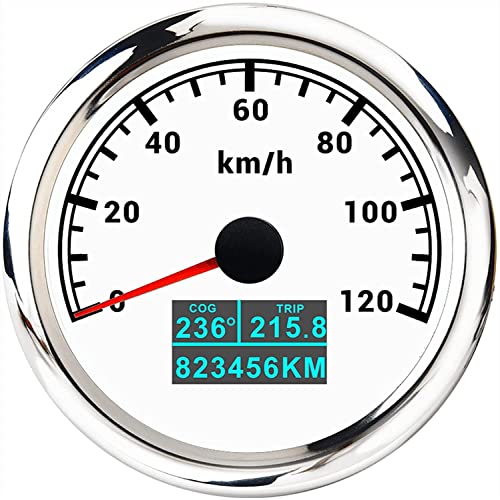ELING 85 mm GPS-Tachometer 0–120 km/h mit COG TRIP Gesamtkilometerstand mit 7 Farben Hintergrundbeleuchtung für LKW Wohnmobil Boot ELING 85 mm GPS-Tachometer 0–120 km/h mit COG TRIP Gesamtkilometerstand mit 7 Farben Hintergrundbeleuchtung für LKW Wohnmobil Boot von ELING