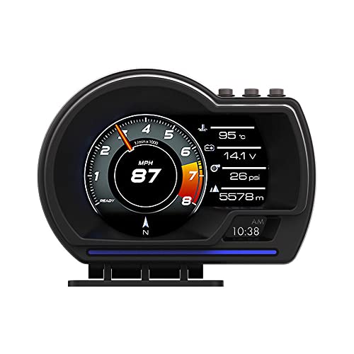 ELING Auto Head Up Display OBD2 + GPS Dual System HUD Messgerät Multifunktion Spannung Wasser und Öl Temperatur RPM mit 9 Arten Schnittstelle ELING Auto Head Up Display OBD2 + GPS Dual System HUD Messgerät Multifunktion Spannung Wasser und Öl Temperatur RPM mit 9 Arten Schnittstelle von ELING