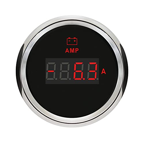 ELING Digital Amperemeter Ampere Gauge 150 A mit aktuellen Sensor 52mm mit Hintergrundbeleuchtung für PKW und LKW ELING Digital Amperemeter Ampere Gauge 150 A mit aktuellen Sensor 52mm mit Hintergrundbeleuchtung für PKW und LKW von ELING