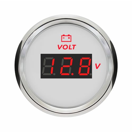 ELING Digital Voltmeter 8-32V Spannungsmesser mit roter Hintergrundbeleuchtung für Autos Boote Auto ELING Digital Voltmeter 8-32V Spannungsmesser mit roter Hintergrundbeleuchtung für Autos Boote Auto von ELING