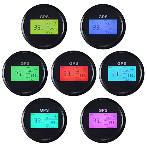 ELING GPS Tachometer Digitale Geschwindigkeitsanzeige Kilometerzähler Kilometerzähler Für Auto Marine mit GPS Antenne 7 Hintergrundbeleuchtung 85mm ELING GPS Tachometer Digitale Geschwindigkeitsanzeige Kilometerzähler Kilometerzähler Für Auto Marine mit GPS Antenne 7 Hintergrundbeleuchtung 85mm von ELING
