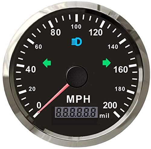 ELING MPH GPS Tachometer Kilometerzähler 200MPH Kilometerzähler Übergeschwindigkeit Alarm für Boot Auto LKW Motorrad 85mm ELING MPH GPS Tachometer Kilometerzähler 200MPH Kilometerzähler Übergeschwindigkeit Alarm für Boot Auto LKW Motorrad 85mm von ELING