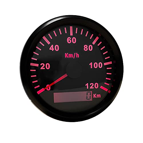 ELING Tacho mit Impulssignal Wasserdicht 85mm 0-120km/h Kilometerzähler Tachometer Display Kaliber 12 24 Volt für LKW Transporter Navi RV SUV ELING Tacho mit Impulssignal Wasserdicht 85mm 0-120km/h Kilometerzähler Tachometer Display Kaliber 12 24 Volt für LKW Transporter Navi RV SUV von ELING
