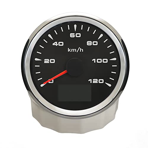 ELING Universal 0-120 km/h Auto GPS Tacho Kilometerzähler Velometer mit 8 verschiedenen Hintergrundbeleuchtung 85mm 9–32V ELING Universal 0-120 km/h Auto GPS Tacho Kilometerzähler Velometer mit 8 verschiedenen Hintergrundbeleuchtung 85mm 9–32V von ELING