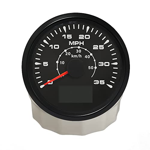 ELING Wasserdicht GPS Tacho 0-35 MPH 0-55 km/h Speedo Kilometerzähler mit Trip Odo Cog 3-3/20,3 cm ELING Wasserdicht GPS Tacho 0-35 MPH 0-55 km/h Speedo Kilometerzähler mit Trip Odo Cog 3-3/20,3 cm von ELING