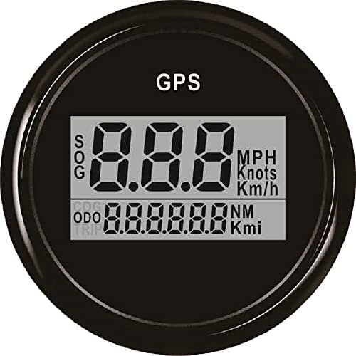ELING Garantierter digitaler GPS-Tachometer Kilometerzähler für Autoboot mit Hintergrundbeleuchtung 52 mm 12V 24V ELING Garantierter digitaler GPS-Tachometer Kilometerzähler für Autoboot mit Hintergrundbeleuchtung 52 mm 12V 24V von ELING
