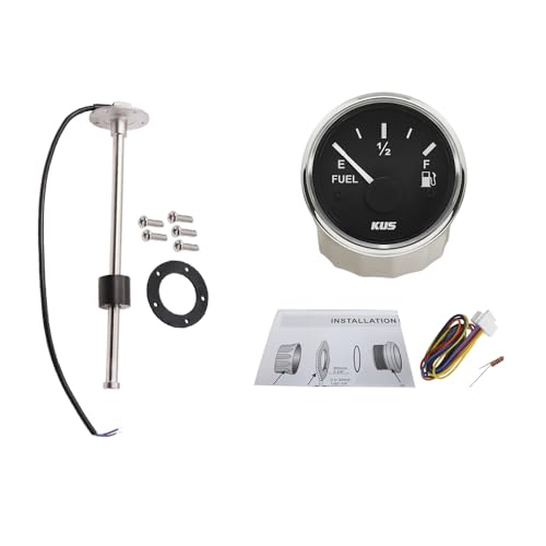 KUS 52 mm Kraftstoffstandanzeige Öltank Füllstandsmesser 0–190 Ohm Signal mit Kraftstoffstand Sendeeinheit Sensor 380 mm 5 Loch-Baugruppe 12 V 24 V für ATV UTV LKW KUS 52 mm Kraftstoffstandanzeige Öltank Füllstandsmesser 0–190 Ohm Signal mit Kraftstoffstand Sendeeinheit Sensor 380 mm 5 Loch-Baugruppe 12 V 24 V für ATV UTV LKW von ELING