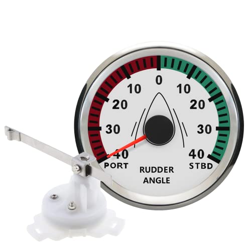 Seitenruder Winkel Anzeige Messgerät 0-190ohm mit Paarung Sensor 85mm 9-32V mit Hintergrundbeleuchtung Seitenruder Winkel Anzeige Messgerät 0-190ohm mit Paarung Sensor 85mm 9-32V mit Hintergrundbeleuchtung von ELING