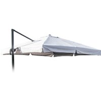 Ersatzschirm für Ampelschirm Sonnenschirm Gartenschirm 3x3 Aluminiumarm Paradise mit Volant von ELIOS PARASOLS