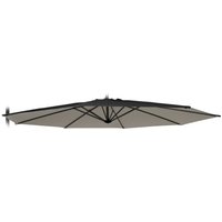 Ersatzschirm für Gartenschirm Sonnenschirm 3x3 Fan Noir von ELIOS PARASOLS