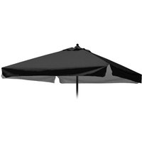 Ersatzschirm für Sonnenschirm 2x2 Plutone Noir mit Volant/Schabracke von ELIOS PARASOLS