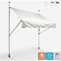 Fallarmmarkise 200x200 für den Außenbereich Balkon Terrasse Somber L - Weiß von ELIOS PARASOLS