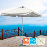 Gartenschirm 2x2 Sonnenschirm Alu mittelmast Quadratisch Café Hotel Plutone von ELIOS PARASOLS