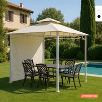 Gazebo 3,3x3,3 Meter Garten Bar Veranda Markt Pagode Antigua uv - Weiß von ELIOS PARASOLS