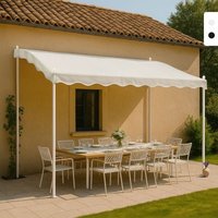 Pavillon 3x2 Meter Garten Stahl Café Hotel Pergola UV-Schutz - Weiß von ELIOS PARASOLS