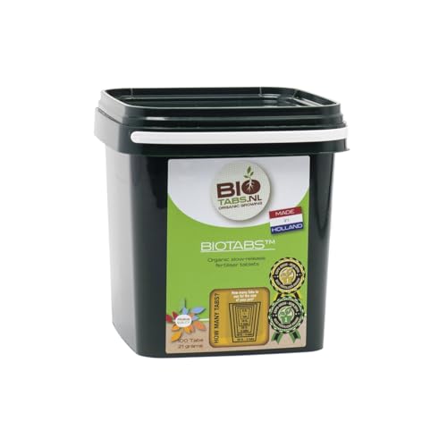 BioTabs 100 Stück Starter Kit – Organische Düngertabletten für gesundes Pflanzenwachstum Bio Tabs NL Langzeitdünger für Blumen, Gemüse, Kräuter für Innen- und Außenanbau von ELITE BBQ