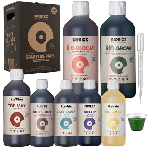 Biobizz Starter Pack – Komplettset Bio-Bloom, Bio Grow und Top Max Dünger mit Bio Up und Bio Down 250 ml von ELITE BBQ