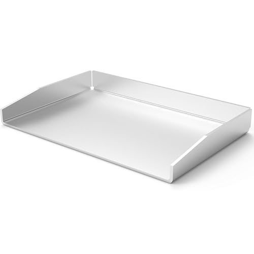 ELITE BBQ V2A Edelstahl Universal Grillplatte BBQ Plancha 20 x 30 massiv 4mm Stärke Grillblech Bratplatte geeignet für Holzkohlegrills Gasgrills wie Weber Napoleon Grill Campingaz Broil King von ELITE BBQ