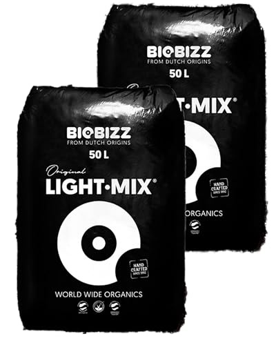 Growkingz Biobizz Lightmix Erde, 2 x 50L Säcke, Gesamt 100L von ELITE BBQ