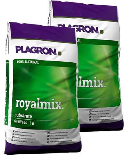 Growkingz Plagron Royal Mix, in verschiedenen Größen und mit verschiedenen Dünger Sets, Vorteilspack für den Homegrower (2x50L) von ELITE BBQ