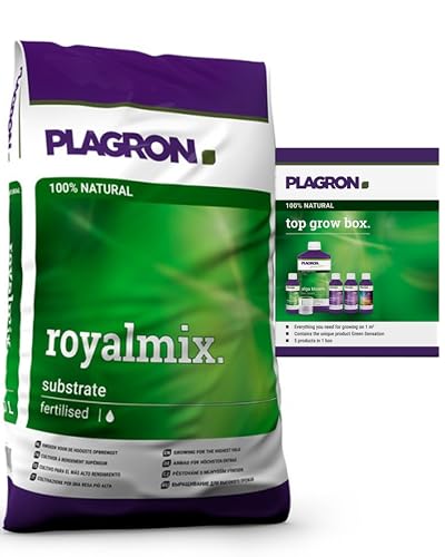 Growkingz Plagron Royal Mix, in verschiedenen Größen und mit verschiedenen Dünger Sets, Vorteilspack für den Homegrower (mit TopGrow Box) von ELITE BBQ