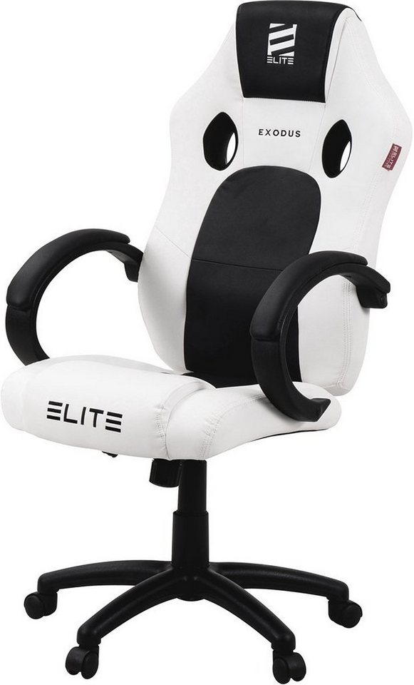 ELITE Gaming Gaming-Stuhl Ergonomischer Gamingstuhl Exodus Bürostuhl inkl. XXL Sitzfläche (hohe Rückenlehne, verstellbare Sitzhöhe, extragroße Sitzfläche, vielfältige Farbauswahl, Sicherheits-Doppelrollen, 1 St), hohe Rückenlehne, verstellbare Sitzhöhe, Sicherheits-Doppelrollen von ELITE Gaming