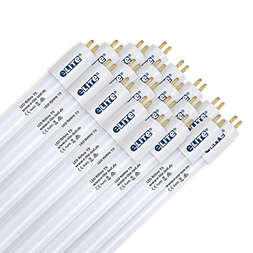 eLITe LED Röhre T5, 84,9cm, 18W, sehr hell, 1980lm, 840, 4000 Kelvin, Universalweiß, NUR FÜR EVG, 140 Grad, homogenes Licht, langlebig 50.000h, 3 Jahre Garantie, 25 Stück von eLITe