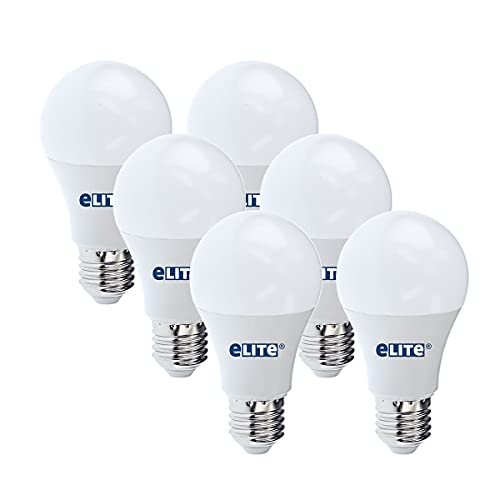 eLITe LED Lampe E27, 10W, 840, 4000K, Universalweiß, 900lm, 240°, ersetzt 60W, 6 Stück von eLITe