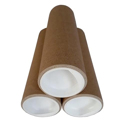 Versand Schutz Aufbewahrungs Hülse Rohr Rolle 10-50cm bis DIN A2 mit Deckel Durchmesser innen 38mm (15cm, B: 3 x 15cm) von ELIX