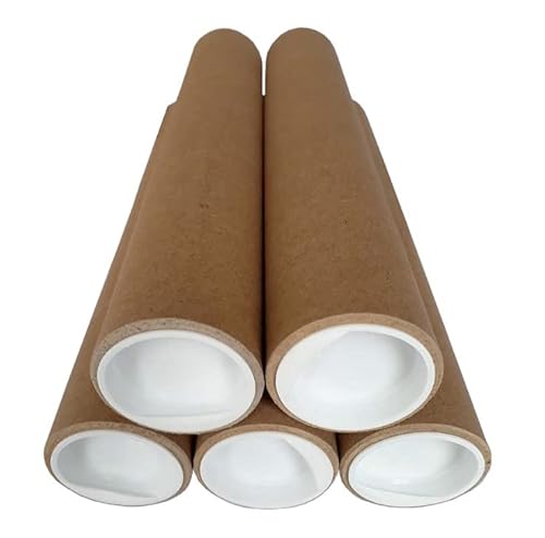 Versand Schutz Aufbewahrungs Hülse Rohr Rolle 10-50cm bis DIN A2 mit Deckel Durchmesser innen 38mm (25cm, C: 5 x 25cm) von ELIX