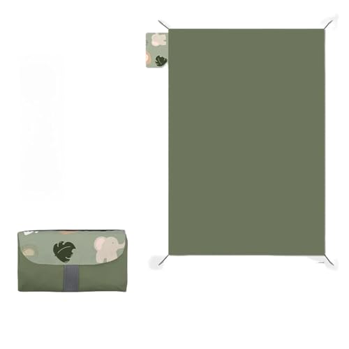 ELIXINFAZ Feuchtigkeitsbeständige Picknickmatte, Strandmatte, Mini-Campingmatte (150 x 210 cm) von ELIXINFAZ