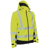 Elka Rainwear - Warnschutz Softshelljacke visible xtreme Gr.XXL warngelb/schwarz von ELKA RAINWEAR