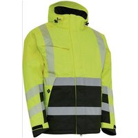 Elka Rainwear - Warnschutz-Winterjacke visible xtreme Größe xxl warngelb/schwarz von ELKA RAINWEAR