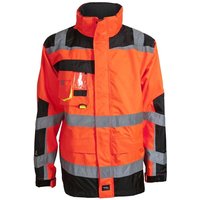 Elka - Visible Xtreme Warnschutz Parka 086004R Orange/Black Gr. 5XL von ELKA