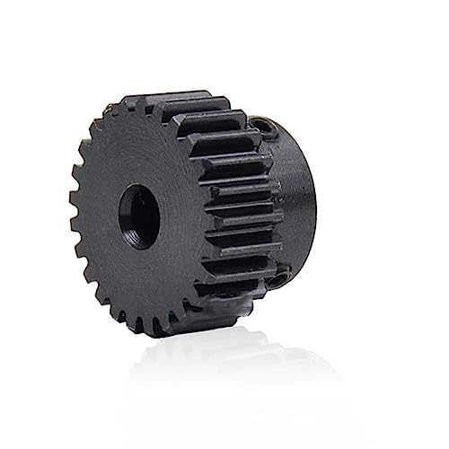ELLANA Getriebewinkel 1 Stücke 1 Modul Stirnradgetriebe 15 Zähne bis 18 Zähne Metall Motorritzel 4mm 6,35mm 10mm Bohrung 1M 15T Getriebe Antriebswelle (Color : 4mm bore, Size : 18 Teeth) von ELLANA