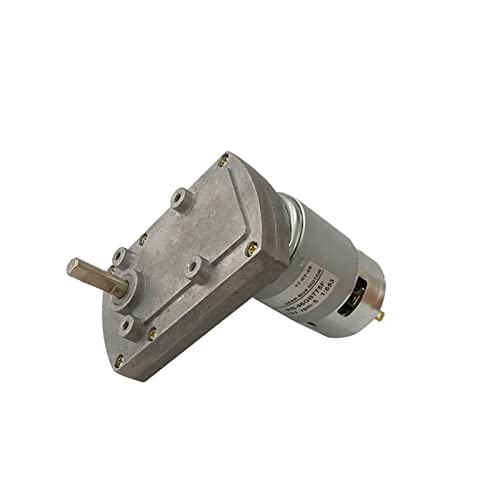 Getriebestrom 775 DC-Getriebemotor, Ganzmetall-L-Typ-Getriebemotor, 12-V-Mikro-Mikromotor mit langsamer Geschwindigkeit, 24-V-DC-Mikromotor Getriebe elektrisch (Color : 12v, Size : 64RPM) von ELLANA
