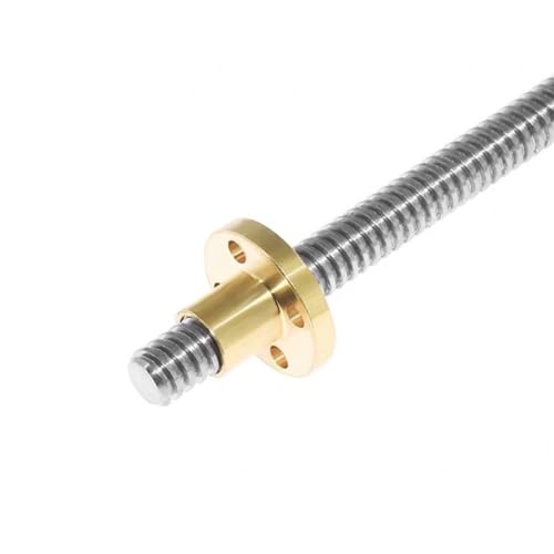 Gewindespiel T8-Trapezgewindestange mit Messingmutter, 2 mm Steigung, 2 mm, 8 mm Steigung, Tr8x2-Gewindespindel, 100 mm, 300 mm, 500 mm, T8-Gewindeschraube Schraube trapezförmig ( Color : Pitch 2mm Le Gewindespiel T8-Trapezgewindestange mit Messingmutter, 2 mm Steigung, 2 mm, 8 mm Steigung, Tr8x2-Gewindespindel, 100 mm, 300 mm, 500 mm, T8-Gewindeschraube Schraube trapezförmig ( Color : Pitch 2mm Le von ELLANA