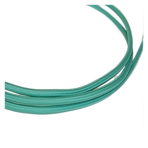 Kabel flexibel 2 * 0,75 mm Kabel for Pendelleuchten, Textilkabel for Pendelleuchten, verdrilltes Oberkabel, 2 m / 5 m / 10 m mehrfarbiges elektrisches Kabel Verlängerungsstecker (Color : Dark Green, von ELLANA