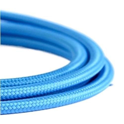 Kabel flexibel 2-adriges dekoratives Lampenkabel 0,75 mm Vintage-Elektrodraht Retro-Elektrokabel Lichtdraht Retro-Pendelleuchten-Linie Verlängerungsstecker (Color : Lighr blue, Size : 10m) von ELLANA
