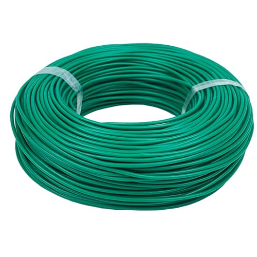 Kabel flexibel 220-V-Stromlautsprecherkabel, 0,3 mm2 bis 1,5 mm2, 5 Meter feiner Draht, PVC-isoliertes blankes Kupferkabel, elektrische LED-Elektrodrähte Verlängerungsstecker (Color : Green, Size : von ELLANA