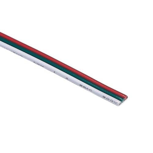 Kabel flexibel 5–100 m LED-Anschlusskabel, 20 AWG, 3-poliger Draht, 22 AWG, 18 AWG, 3-poliges Verlängerungskabel for Lampe Verlängerungsstecker (Size : 10m, Color : 22AWG) von ELLANA