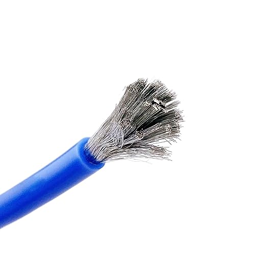 Kabel flexibel 5 Meter 2AWG 4AWG 6AWG Batterie-Autokabel 8AWG 10AWG 12AWG 14AWG 16AWG 18AWG Elektrische Drähte Silikonkabel Verlängerungsstecker (Color : BLUE, Size : 4AWG) von ELLANA