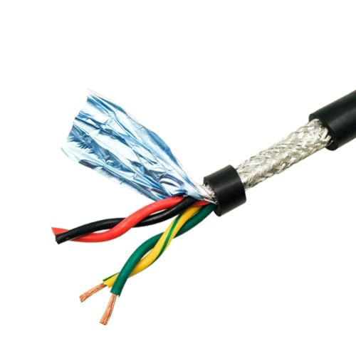 Kabel flexibel Abgeschirmtes Twisted-Pair-Kabel 2 4 6 8 10 12 14 16-adriger Reiner Kupferkern 26 24 22 20 18 AWG Steuerkabel Mit PVC-Ummantelung Signalkabel Verlängerungsstecker (Size : 4 coress 2 me Kabel flexibel Abgeschirmtes Twisted-Pair-Kabel 2 4 6 8 10 12 14 16-adriger Reiner Kupferkern 26 24 22 20 18 AWG Steuerkabel Mit PVC-Ummantelung Signalkabel Verlängerungsstecker (Size : 4 coress 2 me von ELLANA