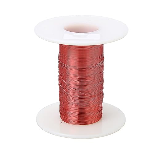 Kabel flexibel Relais-Stromzähler-Spulenwicklung, 100 m * 0,2 mm Magnetdraht, emaillierter Kupferdraht, rote Magnetdraht-Induktivitätsspule Verlängerungsstecker von ELLANA