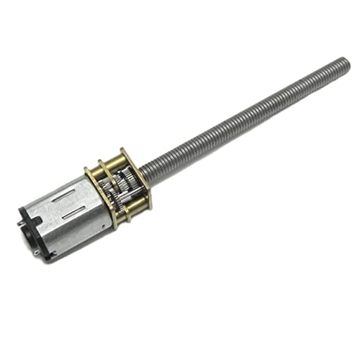 angetriebener mini 3v6v12v. GETRIEBEN N20 Motor, Langwellen Schraubmotor, M4 * 55 Gewindestange Niedrige Geschwindigkeit Smart Auto Dool Lock Motor Drehmoment-Getriebe (Size : 200RPM, Color : 3V) von ELLANA