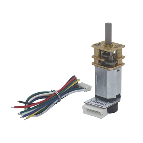angetriebener mini GA12-N20. Getriebemotor, Encoder N20 Miniatur DC Getriebemotor mit Hall-Encoder-Verzögerung 6V Drehmoment-Getriebe (Size : Fixed seat, Color : 530RPM) von ELLANA