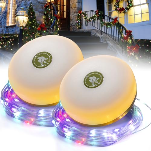 ELLASAY Camping Lichterkette,Außenlichterketten mit 8 Beleuchtungsmodi,Langlebig und Wasserdicht,USB-Ladung - 9M Tragbare Campinglampe für Camping,Garten und Weihnachtsdeko 2Pack von ELLASAY